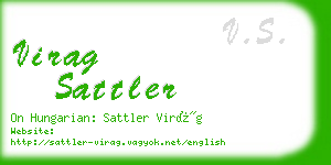 virag sattler business card